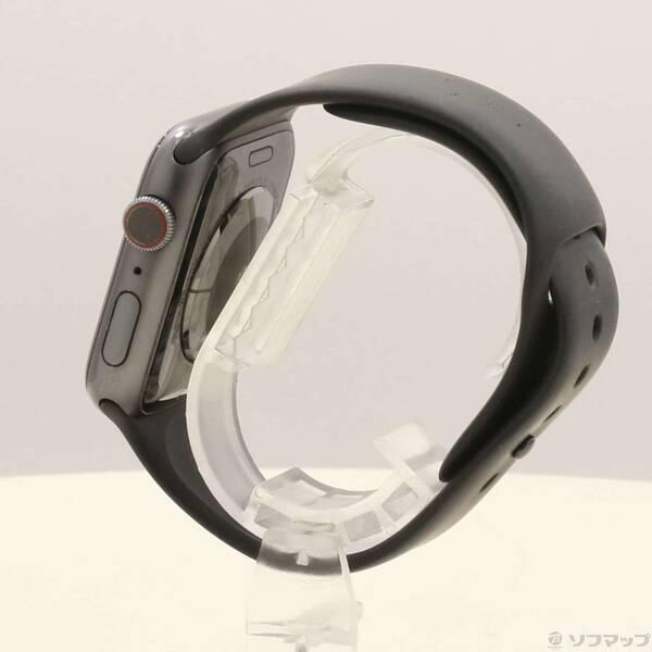 〔中古〕Apple(アップル) Apple Watch Series 4 GPS + Cellular 44mm スペースグレイアルミニウムケース ブラックスポーツバンド〔247-ud〕 |  | 01