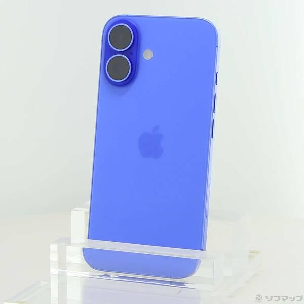 〔中古〕Apple(アップル) iPhone16 128GB ウルトラマリン MYDU3J／A SIMフリー〔276-ud〕 | 