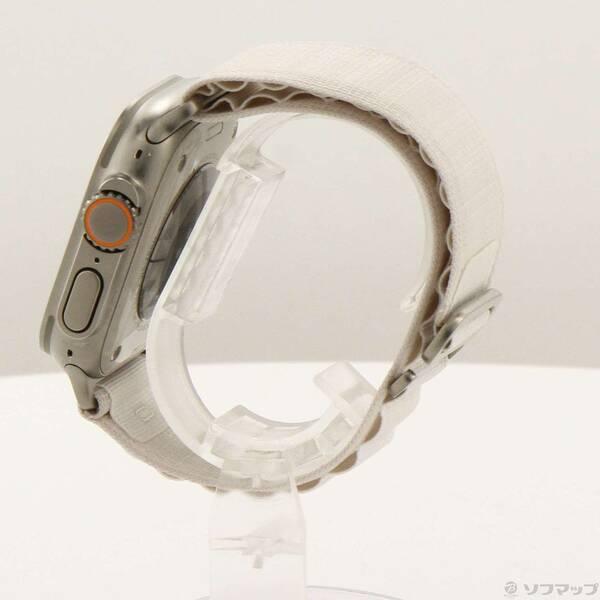 〔中古〕Apple(アップル) Apple Watch Ultra GPS + Cellular 49mm チタニウムケース スターライトアルパインループ〔305-ud〕 |  | 01