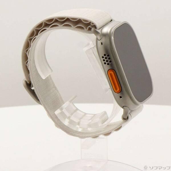 〔中古〕Apple(アップル) Apple Watch Ultra GPS + Cellular 49mm チタニウムケース スターライトアルパインループ〔305-ud〕 |  | 03