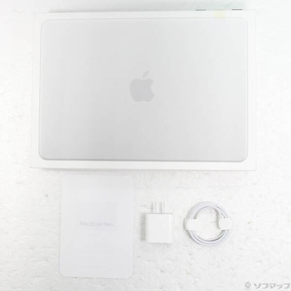 〔中古〕Apple(アップル) MacBook Neo 13-inch Early-2026 MHFC4J／A Apple A18 Pro 6コアCPU_5コアGPU 8GB SSD512GB シルバー 〔26.3 Tahoe〕〔377-ud〕 |  | 04