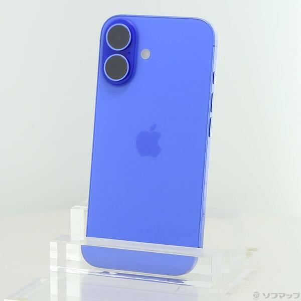 〔中古〕Apple(アップル) iPhone16 128GB ウルトラマリン MYDU3J／A SIMフリー〔276-ud〕 | 