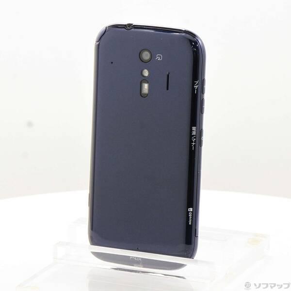 〔中古〕FUJITSU(富士通） らくらくスマートフォン 32GB ネイビー F-42A docomoロック解除SIMフリー〔377-ud〕 | 