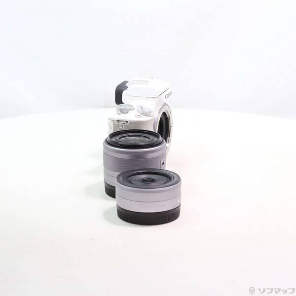 〔中古〕Canon(キヤノン) EOS Kiss M ダブルレンズキット ホワイト〔258-ud〕 |  | 03