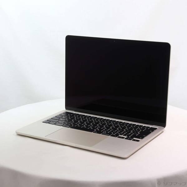 〔中古〕Apple(アップル) MacBook Air 13.6-inch Mid-2022 MLY23J／A Apple M2 8コアCPU_10コアGPU 16GB SSD1TB スターライト 〔26.3 Tahoe〕〔262-ud〕 | 