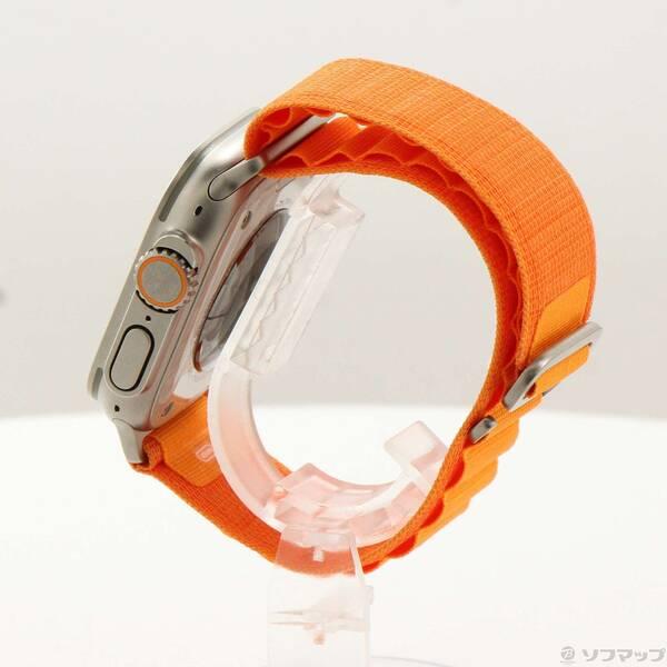 〔中古〕Apple(アップル) Apple Watch Ultra GPS + Cellular 49mm チタニウムケース オレンジアルパインループ〔295-ud〕 |  | 01