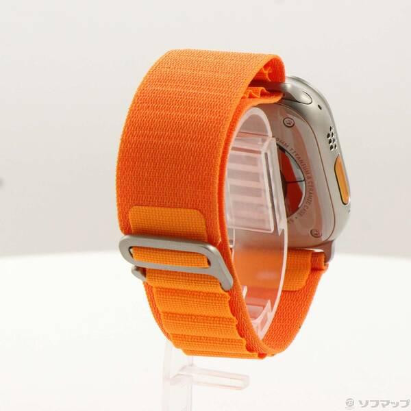 〔中古〕Apple(アップル) Apple Watch Ultra GPS + Cellular 49mm チタニウムケース オレンジアルパインループ〔295-ud〕 |  | 02