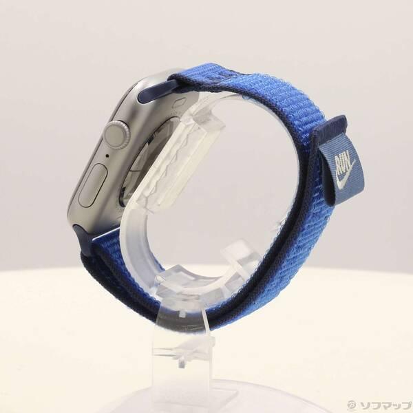 〔中古〕Apple(アップル) Apple Watch Series 11 GPS 46mm スペースグレイアルミニウムケース ブルーリボンNikeスポーツループ〔377-ud〕 |  | 01