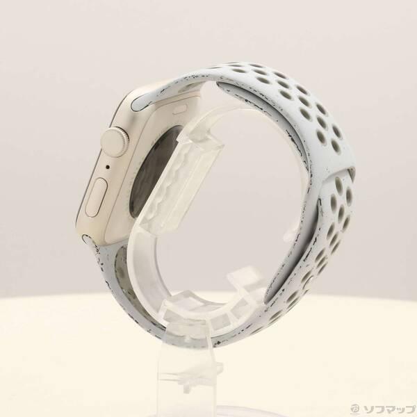 〔中古〕Apple(アップル) Apple Watch SE 第3世代 GPS 44mm スターライトアルミニウムケース ベールドグレーNikeスポーツバンド〔344-ud〕 |  | 01
