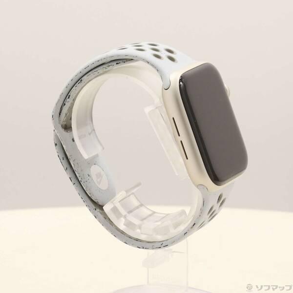 〔中古〕Apple(アップル) Apple Watch SE 第3世代 GPS 44mm スターライトアルミニウムケース ベールドグレーNikeスポーツバンド〔344-ud〕 |  | 03