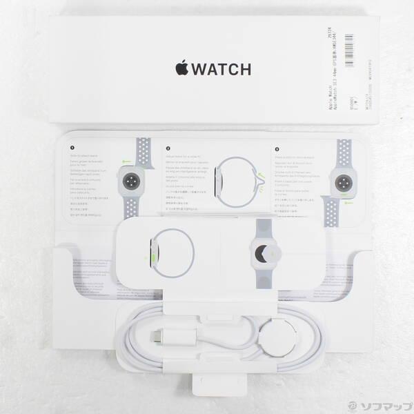 〔中古〕Apple(アップル) Apple Watch SE 第3世代 GPS 44mm スターライトアルミニウムケース ベールドグレーNikeスポーツバンド〔344-ud〕 |  | 04