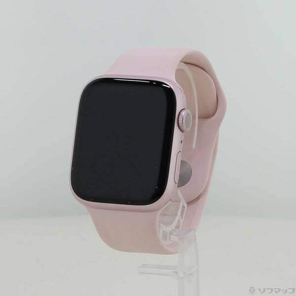 〔中古〕Apple(アップル) Apple Watch Series 9 GPS 45mm ピンクアルミニウムケース ライトピンクスポーツバンド〔305-ud〕 | 
