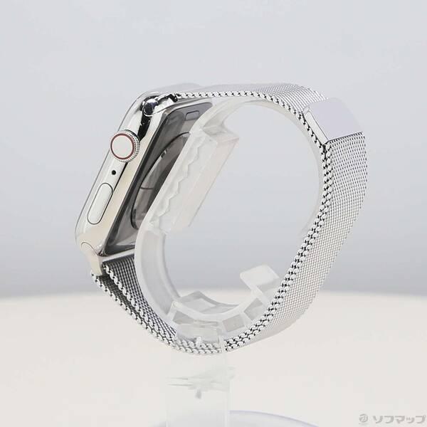 〔中古〕Apple(アップル) Apple Watch Series 8 GPS + Cellular 45mm シルバーステンレススチールケース シルバーミラネーゼループ〔297-ud〕 |  | 01