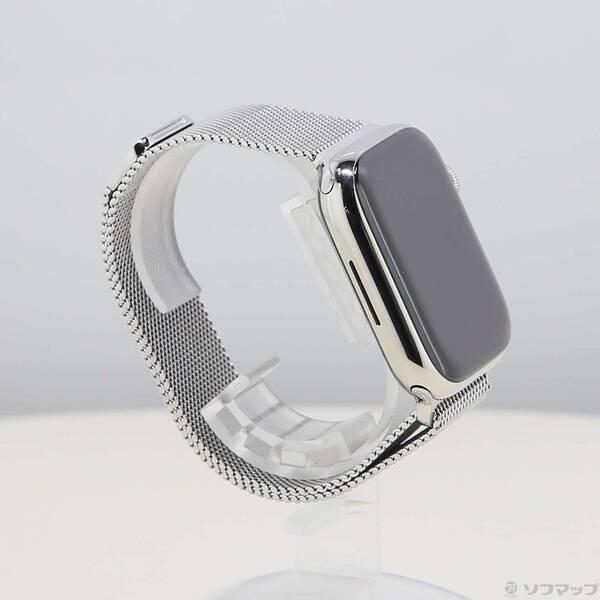 〔中古〕Apple(アップル) Apple Watch Series 8 GPS + Cellular 45mm シルバーステンレススチールケース シルバーミラネーゼループ〔297-ud〕 |  | 03