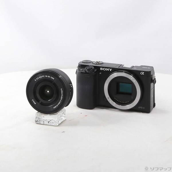 〔中古〕SONY(ソニー) α6000 パワーズームレンズキット ブラック ILCE-6000L〔258-ud〕 | 