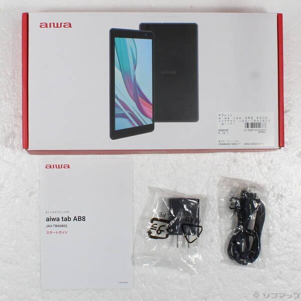 〔中古〕aiwa(アイワ) aiwa tab AB8 64GB ミッドナイト JA3-TBA0802 Wi-Fi〔377-ud〕 |  | 04
