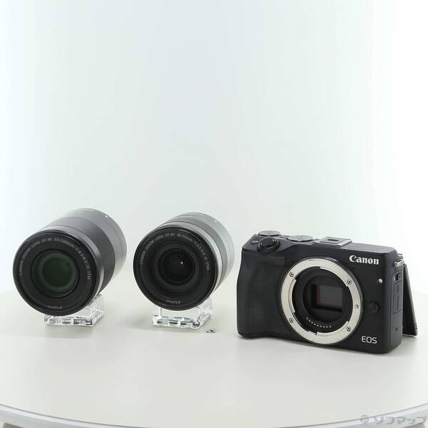 〔中古〕Canon(キヤノン) EOS M3 ダブルズームキット (2420万画素／SDXC／ブラック)〔262-ud〕 | 