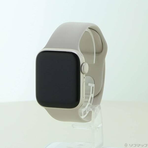 〔中古〕Apple(アップル) Apple Watch SE 第2世代 GPS 40mm スターライトアルミニウムケース スターライトスポーツバンド〔258-ud〕 | 