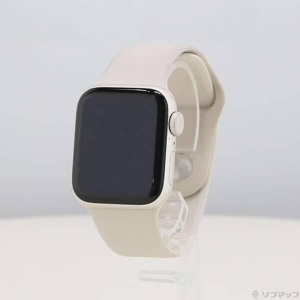 〔中古〕Apple(アップル) Apple Watch SE 第2世代 GPS 40mm スターライトアルミニウムケース スターライトスポーツバンド〔344-ud〕 | 