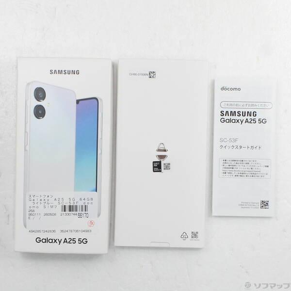 〔中古〕SAMSUNG(サムスン) Galaxy A25 5G 64GB ライトブルー SC-53F docomo SIMフリー〔258-ud〕 |  | 04