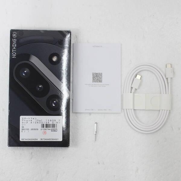 〔中古〕Nothing（ナッシング） Phone (3a) 128GB ブラック A10400154 SIMフリー〔262-ud〕 |  | 04
