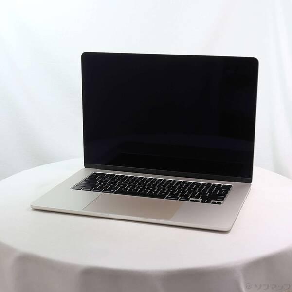〔中古〕Apple(アップル) MacBook Air 15.3-inch Mid-2023 MQKV3J／A Apple M2 8コアCPU_10コアGPU 16GB SSD512GB スターライト 〔26.3 Tahoe〕〔349-ud〕 | 