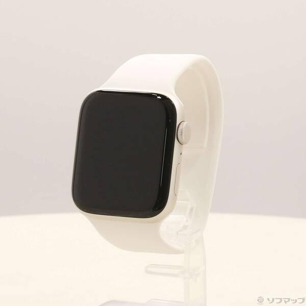 〔中古〕Apple(アップル) Apple Watch SE 第3世代 GPS 44mm スターライトアルミニウムケース ライトブラッシュソロループ〔377-ud〕 | 