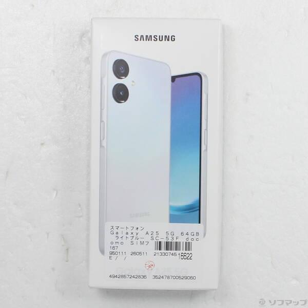 〔中古〕SAMSUNG(サムスン) Galaxy A25 5G 64GB ライトブルー SC-53F docomo SIMフリー〔377-ud〕 |  | 04