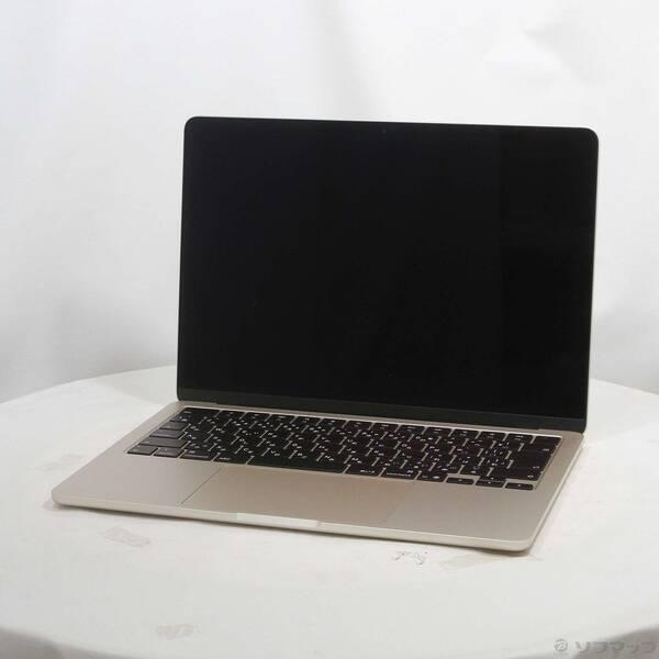 〔中古〕Apple(アップル) MacBook Air 13.6-inch Early-2025 MC6A4J／A Apple M4 10コアCPU_10コアGPU 24GB SSD512GB スターライト 〔26.3 Tahoe〕〔349-ud〕 | 