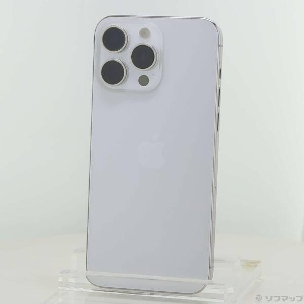 〔中古〕Apple(アップル) iPhone15 Pro Max 256GB ホワイトチタニウム MU6Q3J／A SIMフリー〔368-ud〕 | 