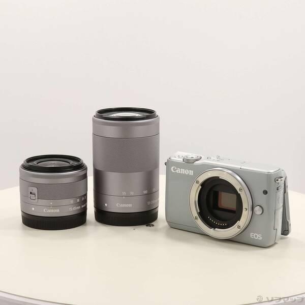 〔中古〕Canon(キヤノン) EOS M10 ダブルズームキット GY (1800万画素／SDXC／グレー)〔262-ud〕 | 