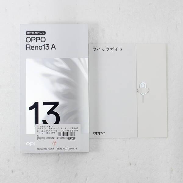 〔中古〕OPPO(オッポ) OPPO Reno13 A 128GB ルミナスネイビー CPH2699 LN SIMフリー〔258-ud〕 |  | 04
