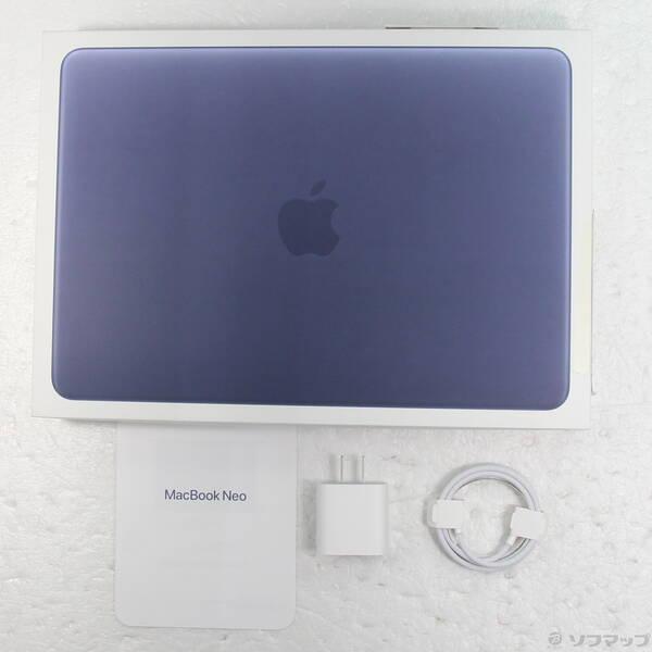 〔中古〕Apple(アップル) MacBook Neo 13-inch Early-2026 MHFF4J／A Apple A18 Pro 6コアCPU_5コアGPU 8GB SSD256GB インディゴ 〔26.3 Tahoe〕〔352-ud〕 |  | 04