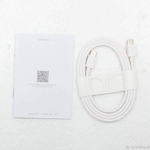 〔中古〕Nothing（ナッシング） Phone (3a) 128GB ブラック A10400154 SIMフリー〔262-ud〕 |  | 04