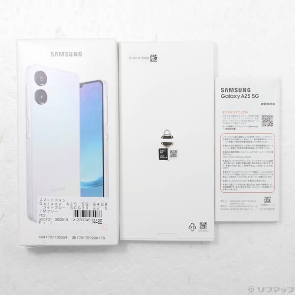〔中古〕SAMSUNG(サムスン) Galaxy A25 5G 64GB ライトブルー SCG33 au SIMフリー〔262-ud〕 |  | 04
