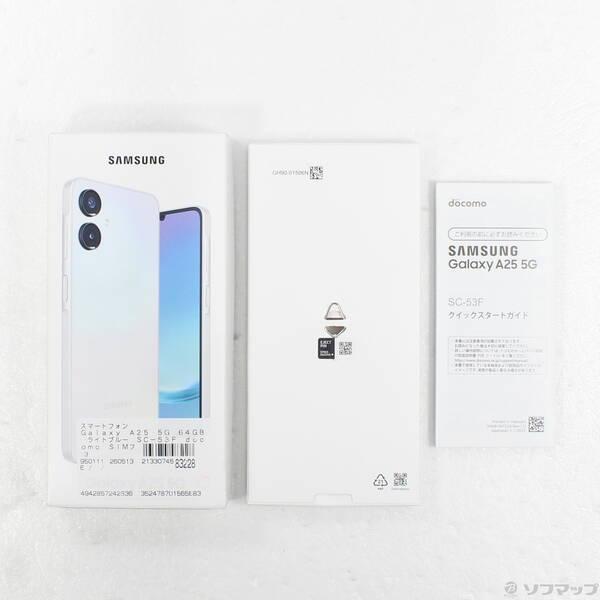〔中古〕SAMSUNG(サムスン) Galaxy A25 5G 64GB ライトブルー SC-53F docomo SIMフリー〔198-ud〕 |  | 04