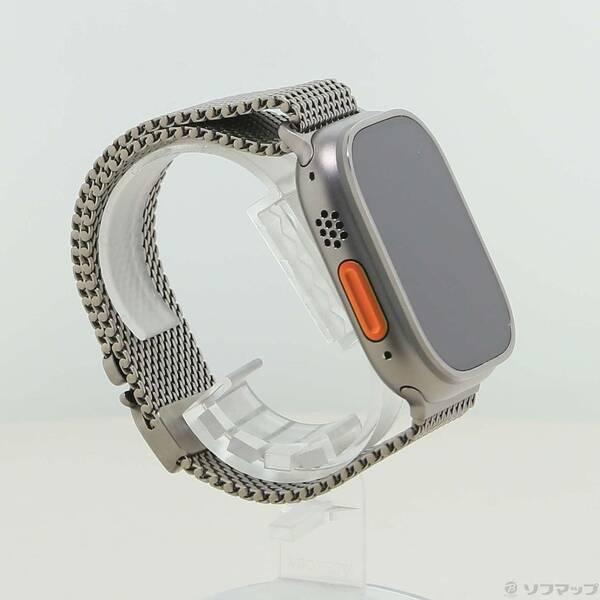 〔中古〕Apple(アップル) Apple Watch Ultra 3 GPS + Cellular 49mm ナチュラルチタニウムケース ナチュラルチタニウムミラネーゼループ〔262-ud〕 |  | 03