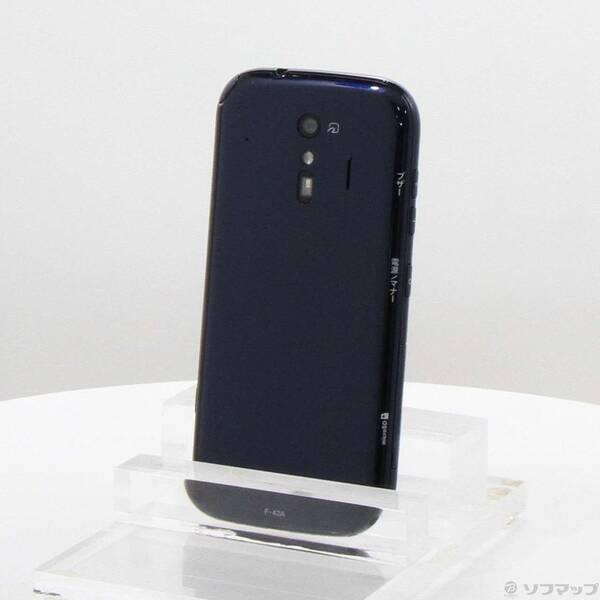 〔中古〕FUJITSU(富士通） らくらくスマートフォン 32GB ネイビー F-42A docomoロック解除SIMフリー〔368-ud〕 | 