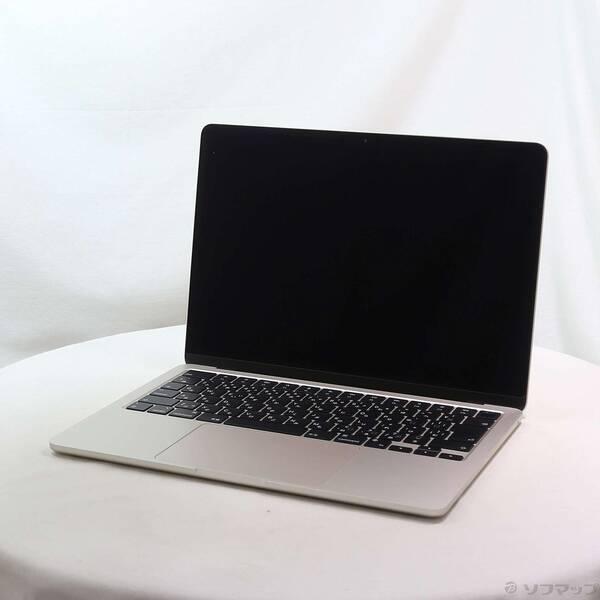 〔中古〕Apple(アップル) MacBook Air 13.6-inch Mid-2022 MLY23J／A Apple M2 8コアCPU_10コアGPU 8GB SSD512GB スターライト 〔26.3 Tahoe〕〔262-ud〕 | 