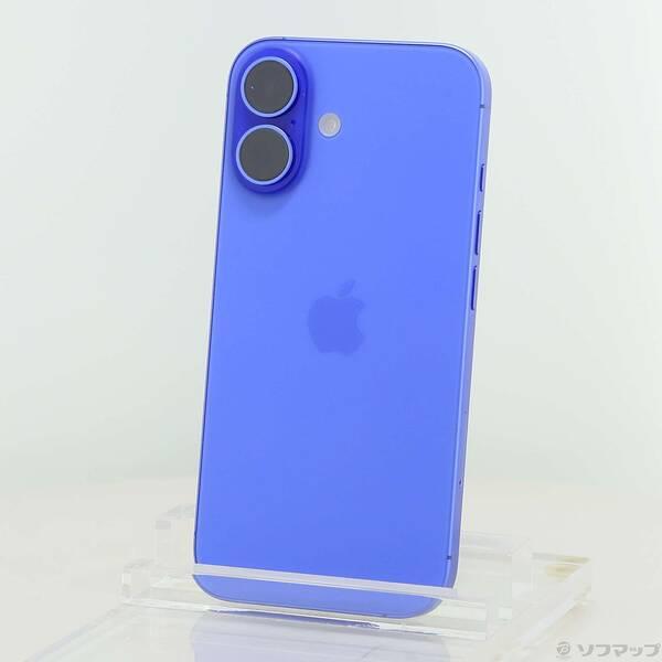 〔中古〕Apple(アップル) iPhone16 128GB ウルトラマリン MYDU3J／A SIMフリー〔196-ud〕 | 