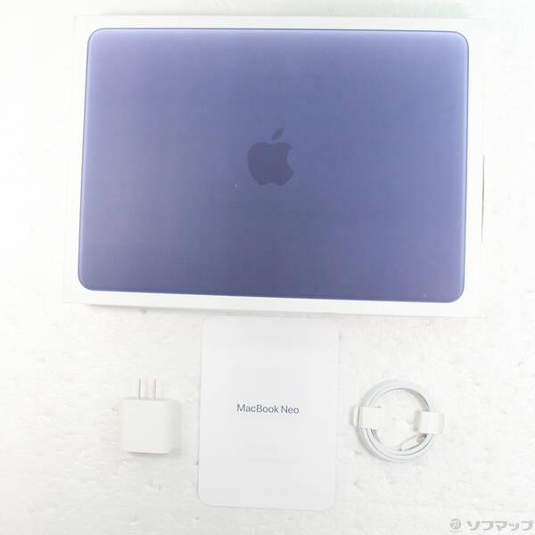 〔中古〕Apple(アップル) MacBook Neo 13-inch Early-2026 MHFF4J／A Apple A18 Pro 6コアCPU_5コアGPU 8GB SSD256GB インディゴ 〔26.3 Tahoe〕〔258-ud〕 |  | 04