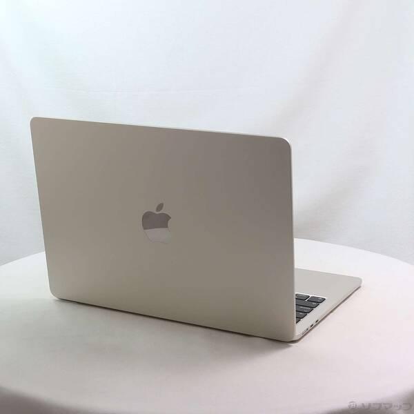 〔中古〕〔展示品〕 MacBook Air 13.6-inch Early-2024 MRXU3J／A Apple M3 8コアCPU_10コアGPU 8GB SSD512GB スターライト 〔26.3 Tahoe〕〔258-ud〕 |  | 02