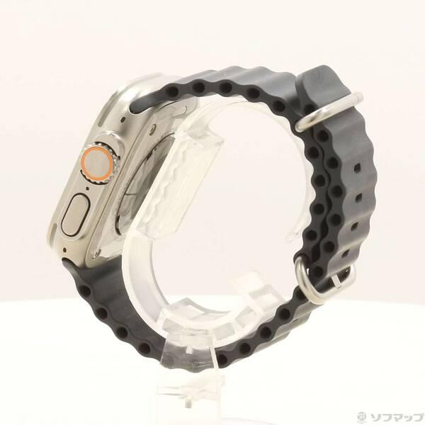 〔中古〕Apple(アップル) Apple Watch Ultra GPS + Cellular 49mm チタニウムケース ミッドナイトオーシャンバンド〔262-ud〕 |  | 01