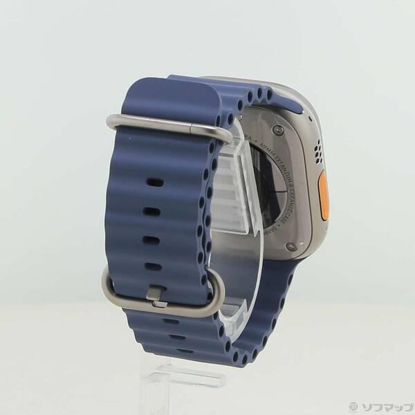〔中古〕Apple(アップル) Apple Watch Ultra 3 GPS + Cellular 49mm ナチュラルチタニウムケース アンカーブルーオーシャンバンド〔258-ud〕 |  | 02