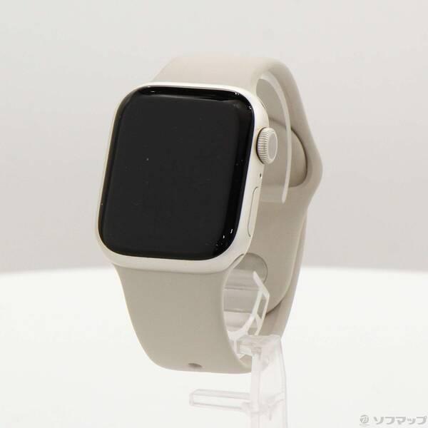 〔中古〕Apple(アップル) Apple Watch Series 9 GPS 41mm スターライトアルミニウムケース スターライトスポーツバンド〔352-ud〕 | 