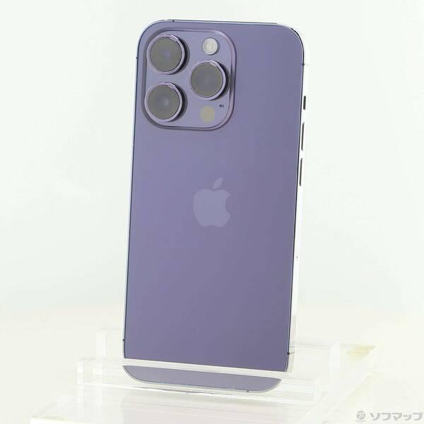 〔中古〕Apple(アップル) iPhone14 Pro 256GB ディープパープル MQ1E3J／A SIMフリー〔377-ud〕 | 