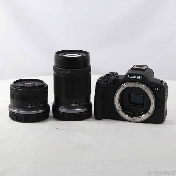 〔中古〕Canon(キヤノン) EOS R50 ダブルズームキット ブラック〔349-ud〕 | 