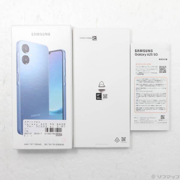 〔中古〕SAMSUNG(サムスン) Galaxy A25 5G 64GB ブルー SCG33 au SIMフリー〔349-ud〕 |  | 04