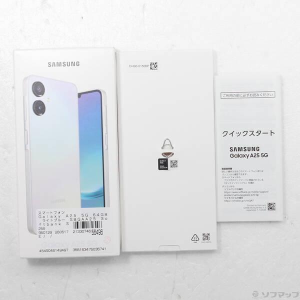〔中古〕SAMSUNG(サムスン) Galaxy A25 5G 64GB ライトブルー SBGAA25 Softbank SIMフリー〔258-ud〕 |  | 04