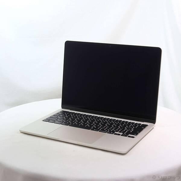 〔中古〕Apple(アップル) MacBook Air 13.6-inch Early-2025 MW103J／A Apple M4 10コアCPU_10コアGPU 16GB SSD512GB スターライト 〔26.3 Tahoe〕〔297-ud〕 | 